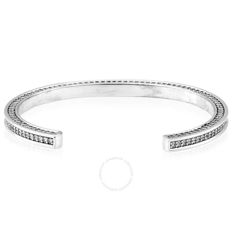 celine edwige|Edwige thin bracelet in brass with rhodium finish and crystals.